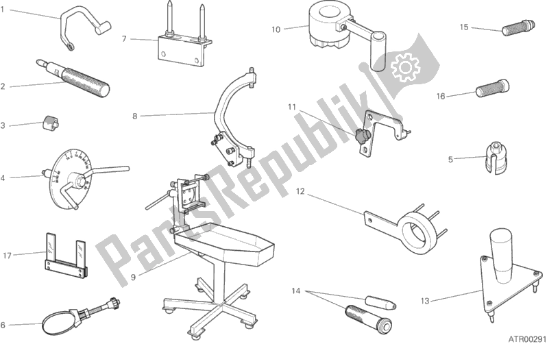 All parts for the 001 - Workshop Service Tools of the Ducati Diavel FL Thailand-Brasil 1200 2015
